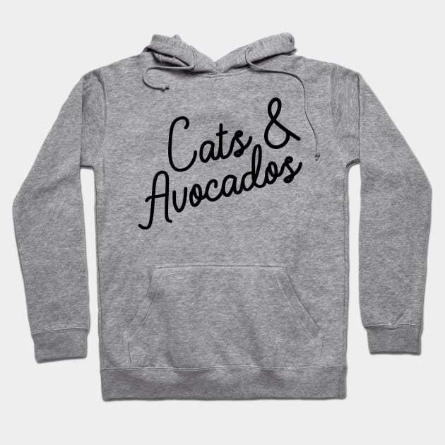 Cats & Avocados Hoodie by PodDesignShop